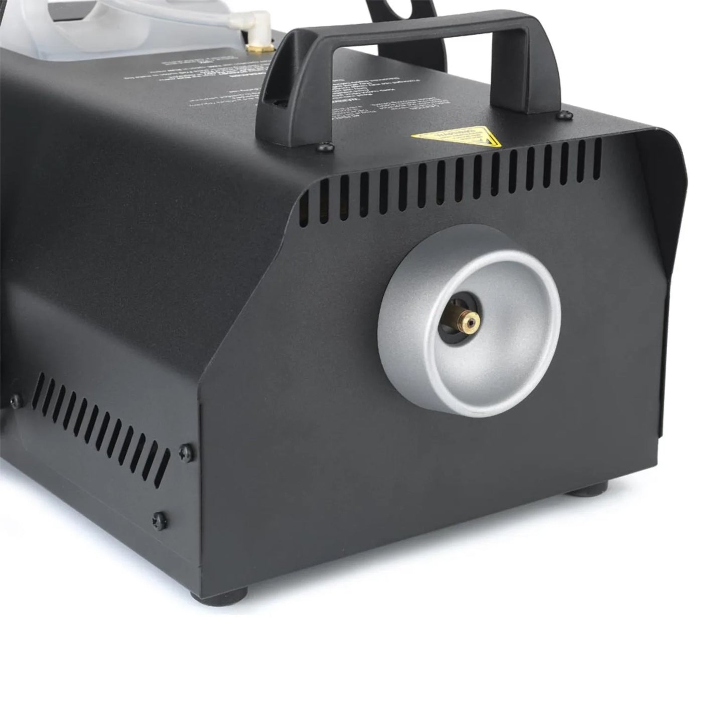 A close-up of a JEM ZR25 230V/50-60Hz professional fog machine (model 92215320) from JEM, featuring a top handle and circular front nozzle, shown on a white background.