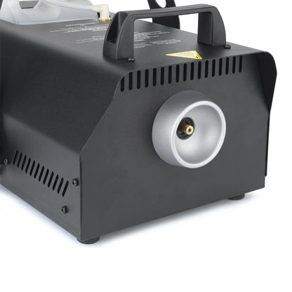 A close-up of a JEM ZR25 230V/50-60Hz professional fog machine (model 92215320) from JEM, featuring a top handle and circular front nozzle, shown on a white background.