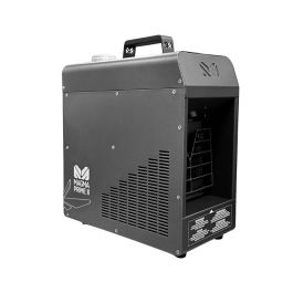 A black Elation Magma Prime II high output smoke machine with a top handle, side air vents, and a front grate, shown at an angle on a white background.