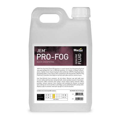 Martin / JEM Pro-Fog Fluid, Quick Dissipating,  (Replaces DX Fluid)